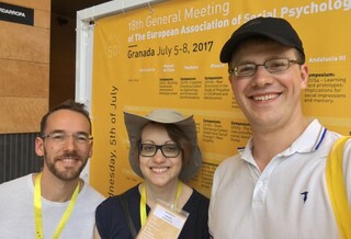 Lukas Wolf (left) & Paul Hanel (right) at the 2017 EASP General Meeting in Granada