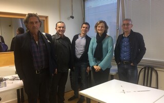 From left: Arie Nadler, Nebojsa Petrovic, Luca Andrighetto, Ankika Kosic, Samer Halabi
