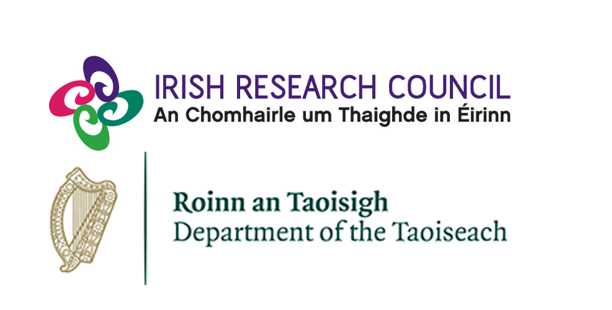 Logos of the Irish Research Council and the Department of the Taoiseach 